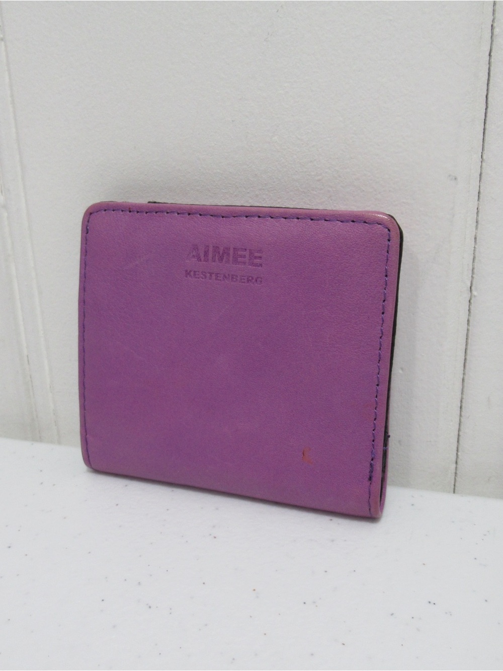 Aimee Kestenberg Lavender Leather Bi Fold Wallet